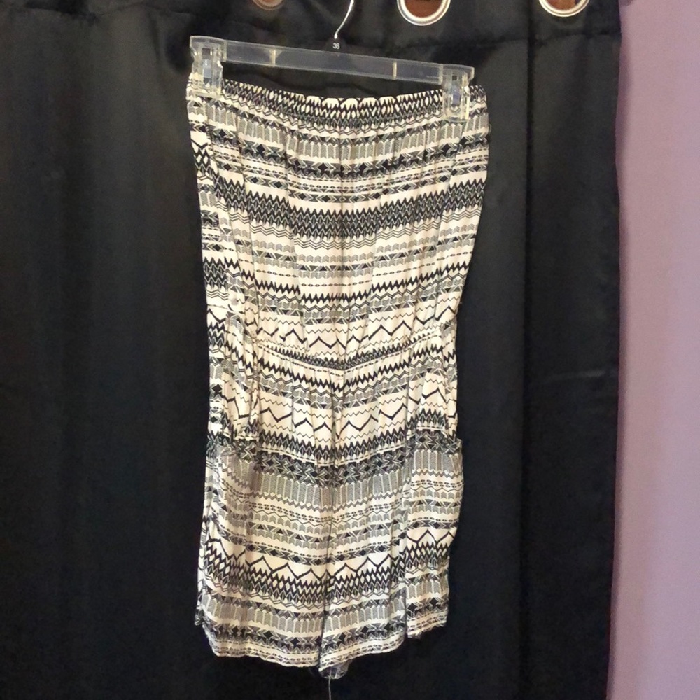 Strapless romper